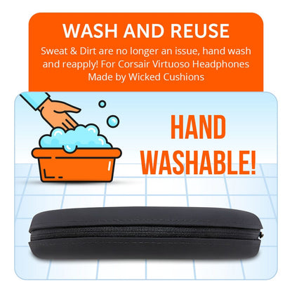 Corsair Virtuoso Silicone Headband Cover - WC BandZ Virtuoso