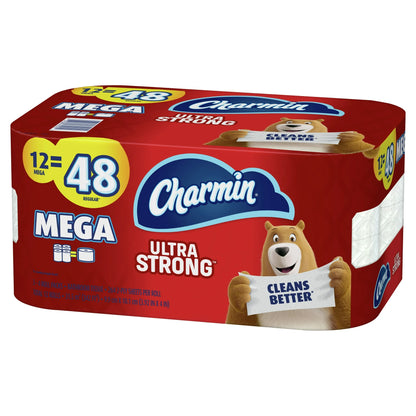 Charmin Ultra Strong Toilet Paper, 12 Mega Rolls