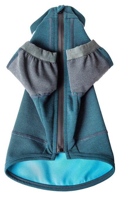 Dog Helios ® 'Eboneflow' Mediumweight 4-Way-Stretch Flexible And Breathable Performance Dog Yoga T-Shirt