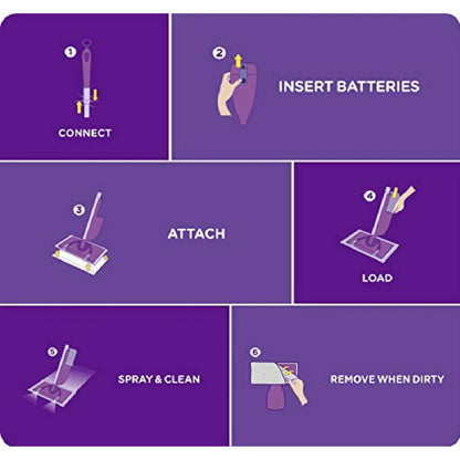 Swiffer WetJet Multi-Purpose Floor Cleaner Solution with Febreze Refill, Lavender Scent, 2 Pack of 42.2 fl oz Each