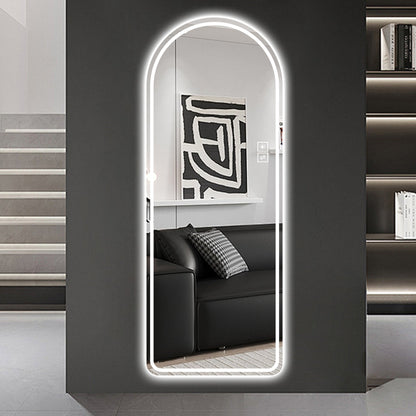 65” LED Full-Length Mirror – Arch Design, Lights, Shatter-Proof