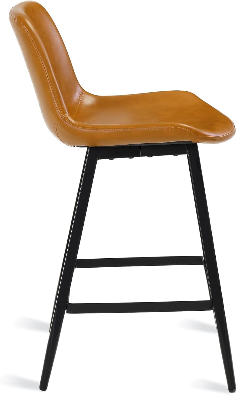 Sleek Maple Counter Stool – 24 Inch Modern Bucket Seat for Kitchen & Bar