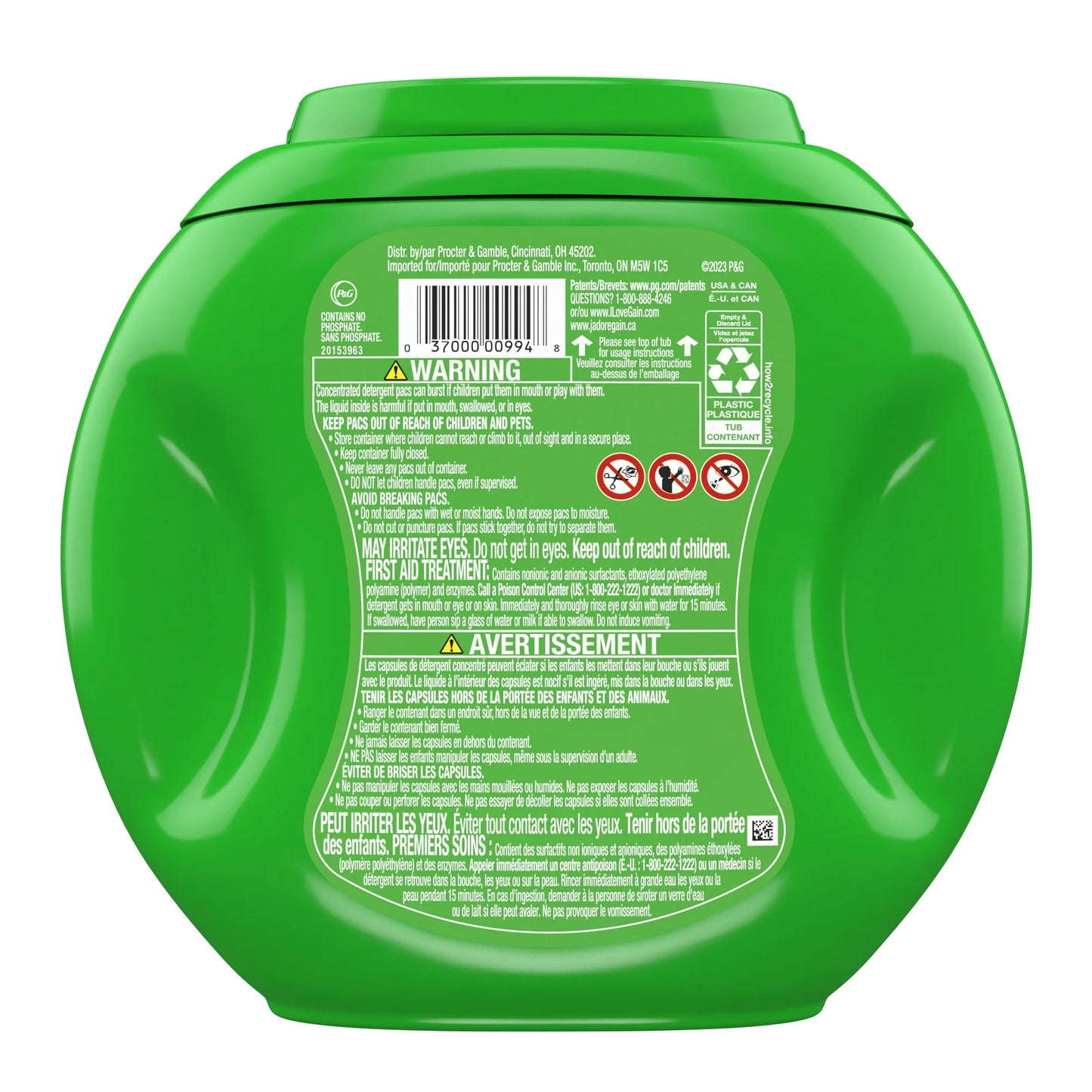 Gain Flings Laundry Detergent Soap Pods, Original Scent, 42 Ct