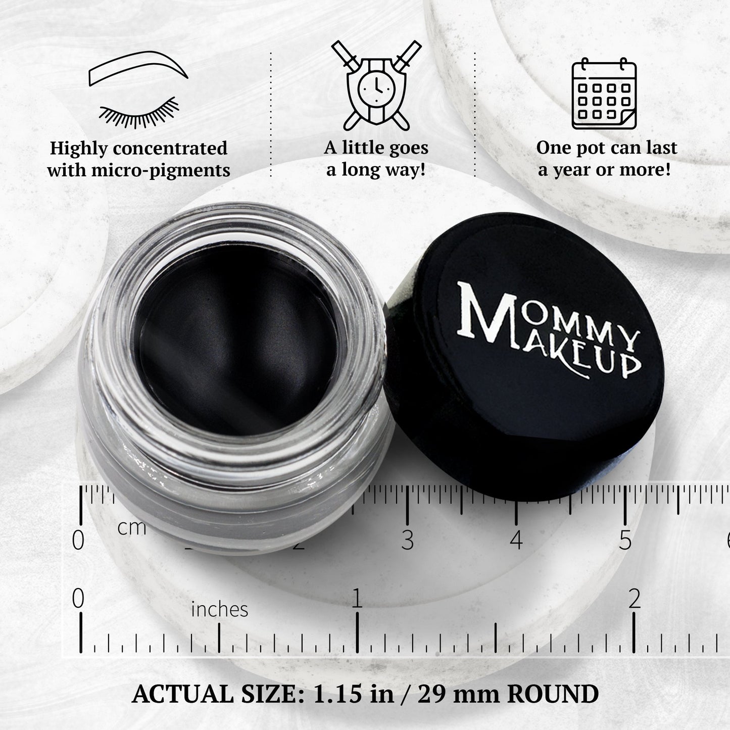 Black Beauty Stay Put Waterproof Gel Eyeliner w/ Micropigments