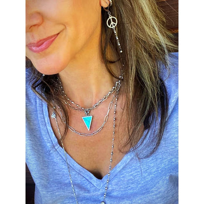 PEACE CHAIN EARRINGS