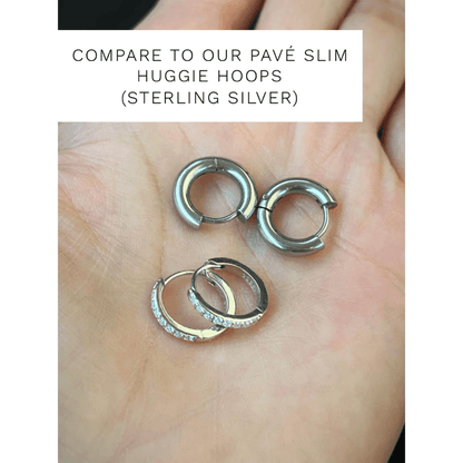 HUGGIE HOOP EARRINGS