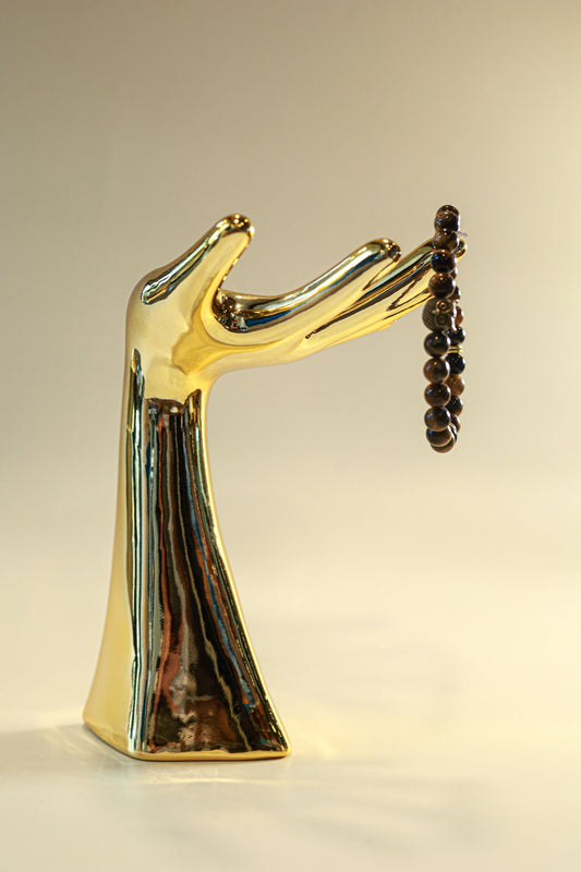 Tiger Eye Crystal Bracelet • Bronze Owl