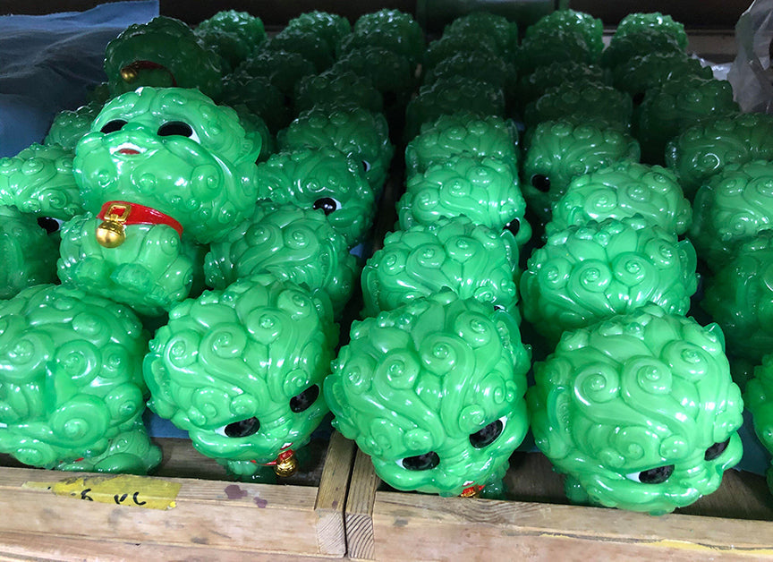 Shi-Shi the Tiny Guardian 4-inch Sofubi Vinyl Figure - Jade Edition