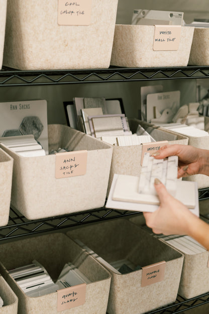 The Sculpted Bin - Wide | Set of 3