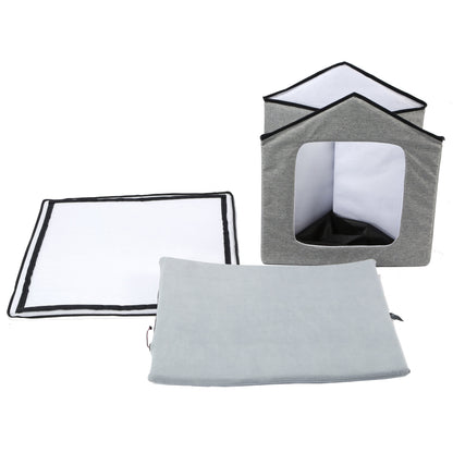 Pet Life 'Hush Puppy' Collapsible Electronic Heating and Cooling Smart Pet House