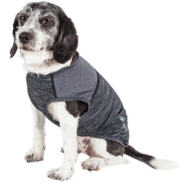 Pet Life ® Active 'Aero-Pawlse' Quick-Dry and 4-Way-Stretch Yoga Fitness Dog T-Shirt Tank Top