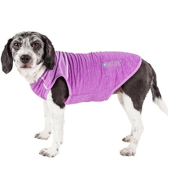 Pet Life ® Active 'Aero-Pawlse' Quick-Dry and 4-Way-Stretch Yoga Fitness Dog T-Shirt Tank Top