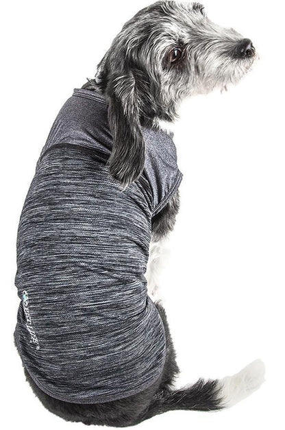 Pet Life ® Active 'Aero-Pawlse' Quick-Dry and 4-Way-Stretch Yoga Fitness Dog T-Shirt Tank Top