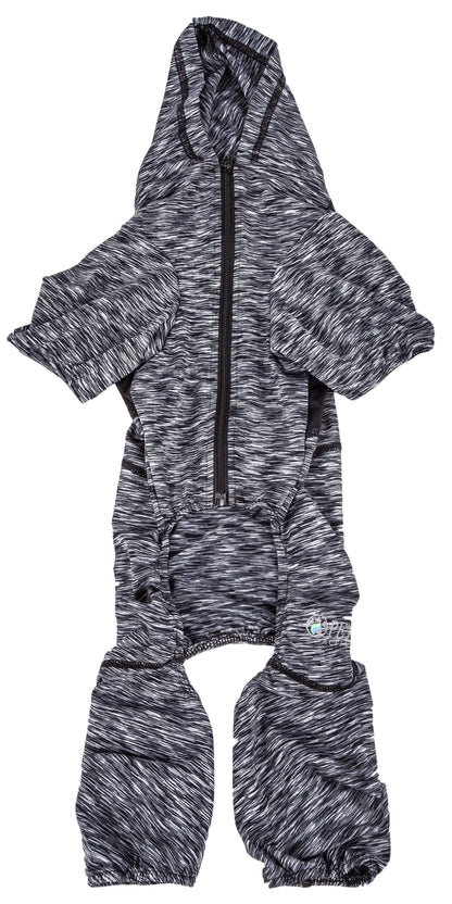 Pet Life ® Active 'Downward Dog' 4-Way-Stretch Fitness Yoga Dog Tracksuit Hoodie