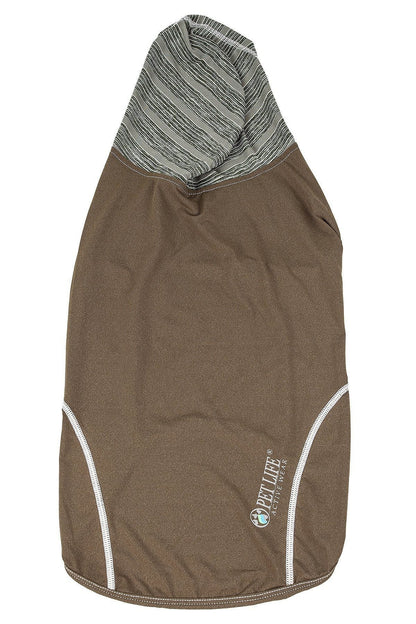 Pet Life ® Active 'Pull-Rover' 4-Way Stretch Sleeveless Fitness Yoga Dog T-Shirt Hoodie