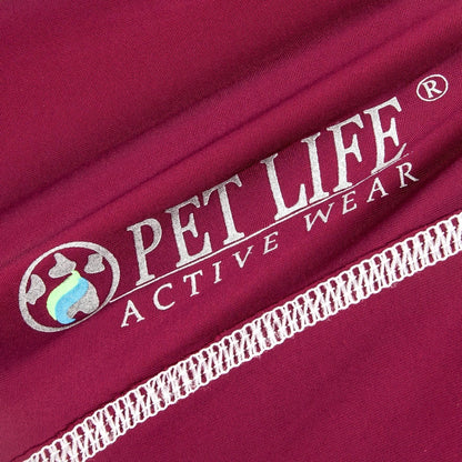 Pet Life ®  Active 'Racerbark' 4-Way-Stretch Yoga Fitness Dog T-Shirt Tank Top