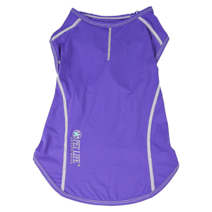 Pet Life ®  Active 'Racerbark' 4-Way-Stretch Yoga Fitness Dog T-Shirt Tank Top