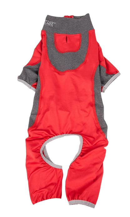 Pet Life ® Active 'Warm-Pup' Stretchy and Quick-Drying Fitness Dog Yoga Warm-Up Tracksuit