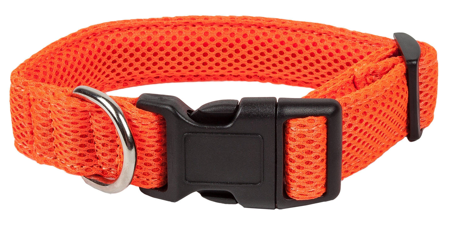 Pet Life ®  'Aero Mesh' Dual-Sided Breathable and Adjustable Thick Mesh Dog Collar
