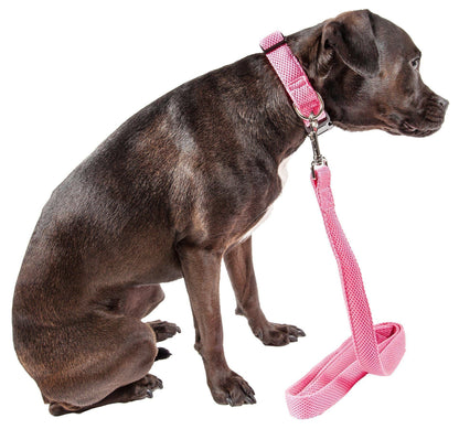 Pet Life ®  'Aero Mesh' Breathable and Adjustable Dual Sided Thick Mesh Dog Leash