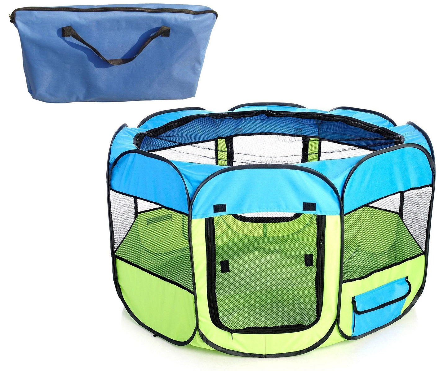 Pet Life ® 'All-Terrain' Lightweight Easy Folding Wire-Framed Collapsible Travel Pet Dog Playpen crate