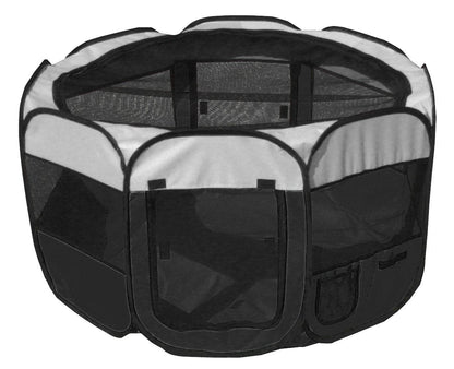 Pet Life ® 'All-Terrain' Lightweight Easy Folding Wire-Framed Collapsible Travel Pet Dog Playpen crate
