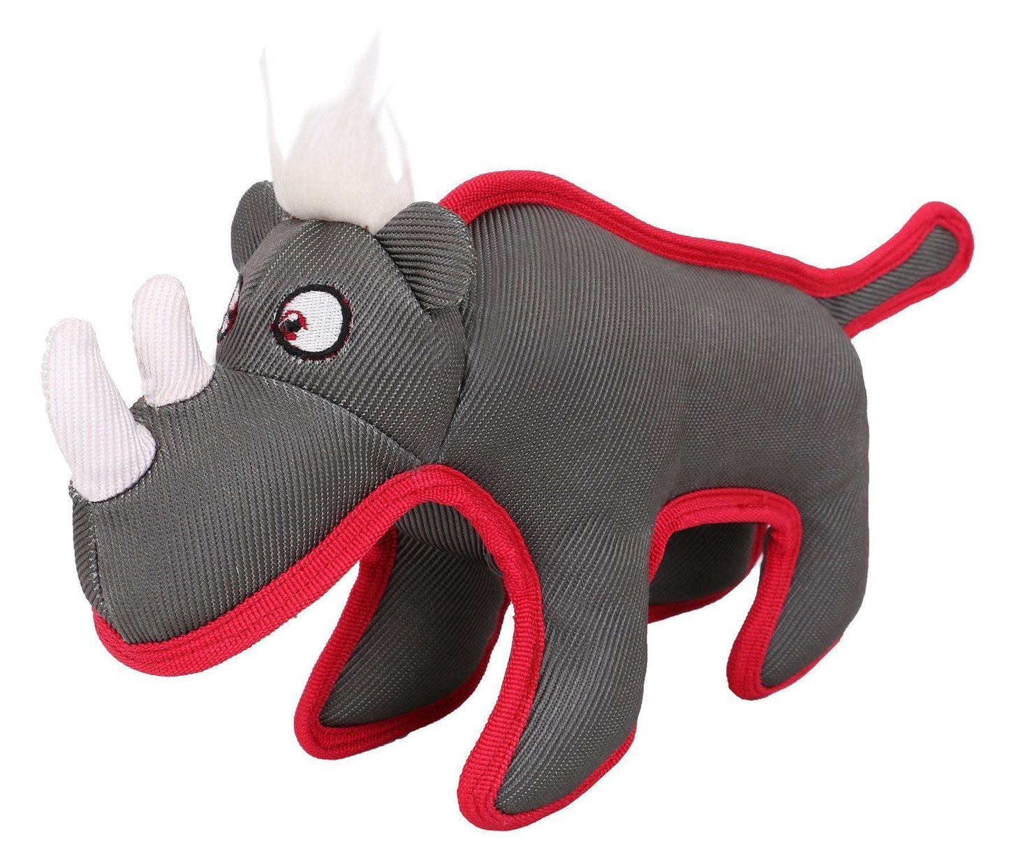 Pet Life ® 'Dura-Chew' Plush Animal Nylon Squeaker Dog Toy
