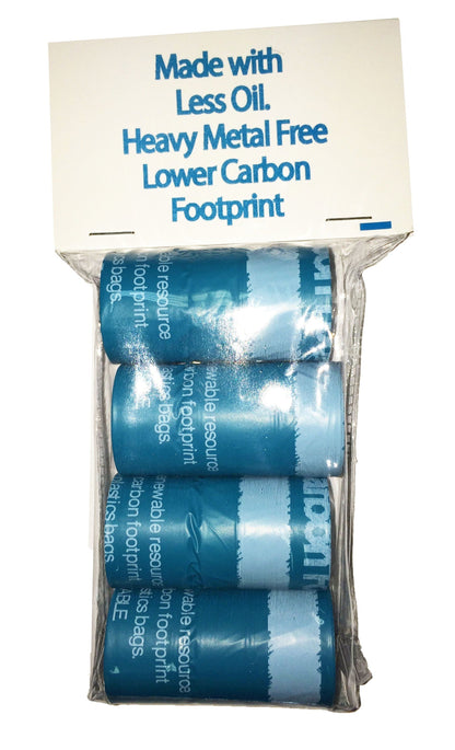 Pet Life ® 'Bio-Hybrid' 100% Recyclable Thermoplastic and Polyethylene Carbon Reduced Eco-Friendly Pet Cat Dog Waste Bags from Renewable Thermoplastic Starch - Dispenser and 2 Pack of Rolls
