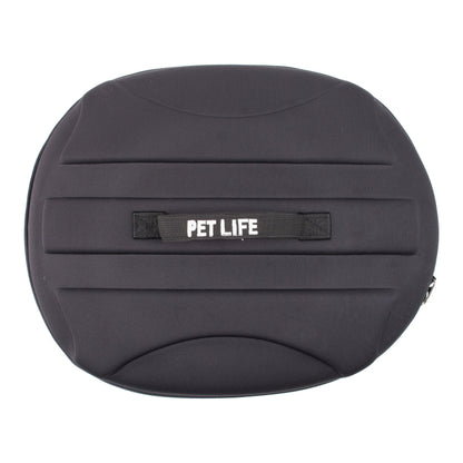 Pet Life ® 'Circular Shelled' Perforated Lightweight Collapsible Military Grade Travel Pet Dog Carrier