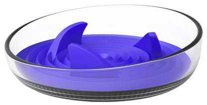 Pet Life ® 'Cirlicue' Shark Fin Shaped Modern Slow Feeding Pet Bowl
