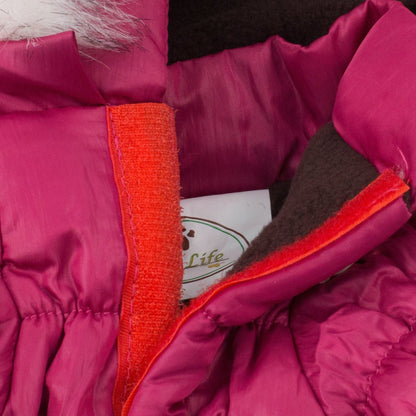 Pet Life ® Classic Metallic Fashion 3M Insulated Dog Coat Parka  w/ Removable Hood