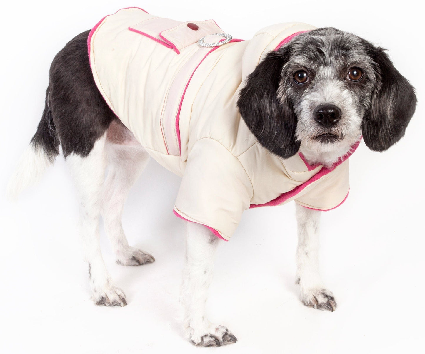 Pet Life ® Dual-Toned 3M Insulated Diamond Jeweled Pet Dog Jacket