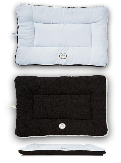 Pet Life ® 'Eco-Paw' Reversible Eco-Friendly Recyclabled Polyfill Fashion Designer Pet Dog Bed Mat Lounge