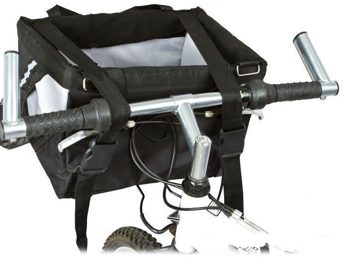 Pet Life ® 'Fur-Cycle' 2-in-1 Bicycle Bike Attachment Soft Folding Fashion Travel Pet Dog Carrier Crate