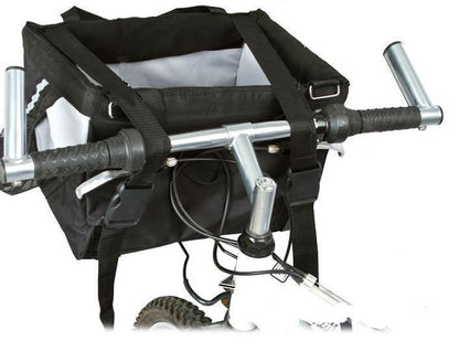 Pet Life ® 'Fur-Cycle' 2-in-1 Bicycle Bike Attachment Soft Folding Fashion Travel Pet Dog Carrier Crate