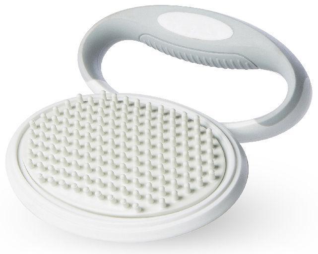 Pet Life ® 'Gyrater' Swivel Travel Silicone Massage Grooming Cat Brush