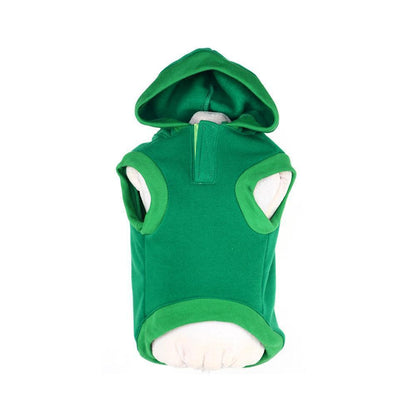 Pet Life ® LED Lighting 'Hands-Up-Santa' Hooded Dog Costume Sweater w/ Included Batteries