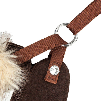 Pet Life ® Luxe 'Furracious' 2-In-1 Adjustable Dog Harness and Leash with Detachable Fur Collar