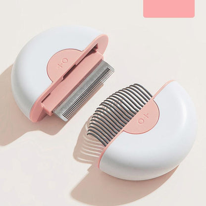 Pet Life ® 'LYNX' 2-in-1 Travel Connecting Grooming Pet Comb and Deshedder