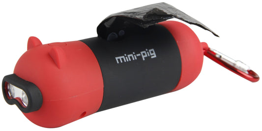 Pet Life ® 'Oink' LED Flashlight and Waste Bag Dispenser