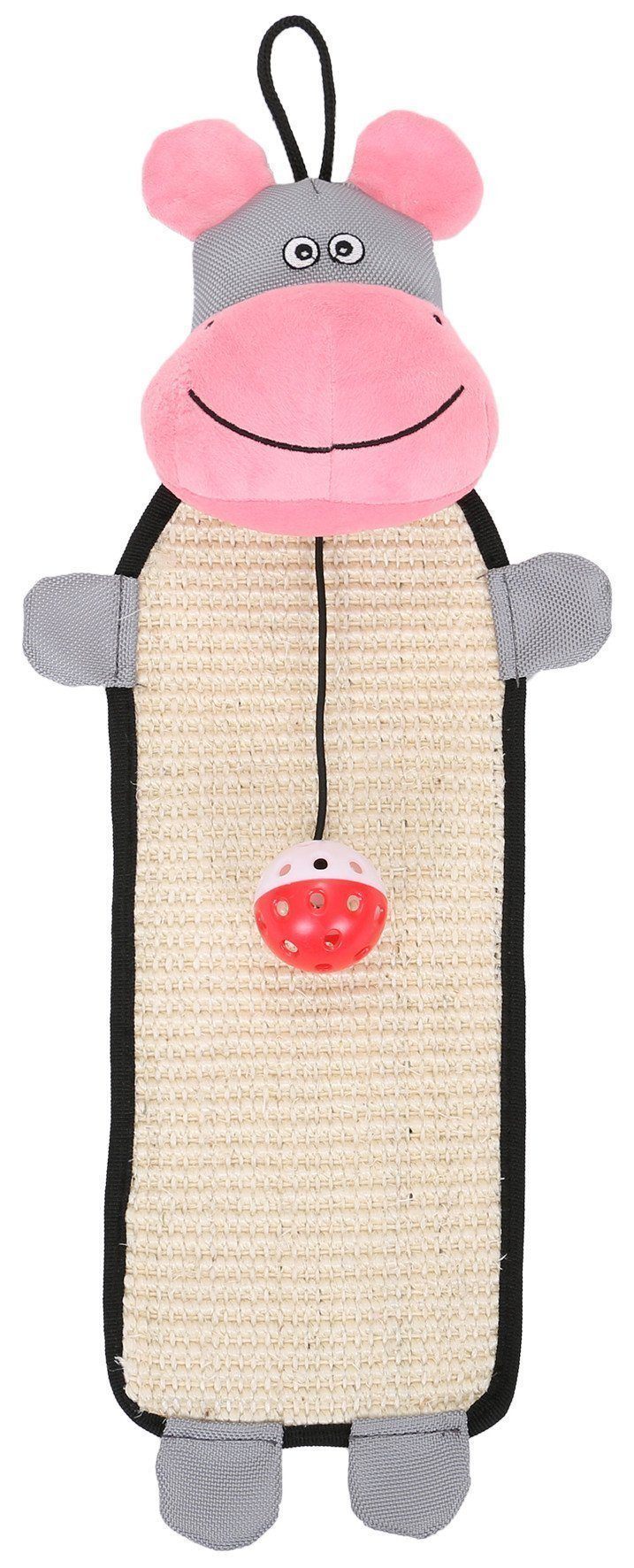 Pet Life ® 'Paw-Pleasant' Hanging Sisal & Jute Carpet Kitty Cat Scratcher with Toy