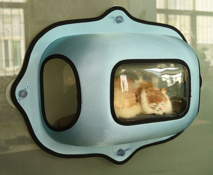 Pet Life ® 'Purr-view' See-through Suction Cup Kitty Cat Lounger and Bed