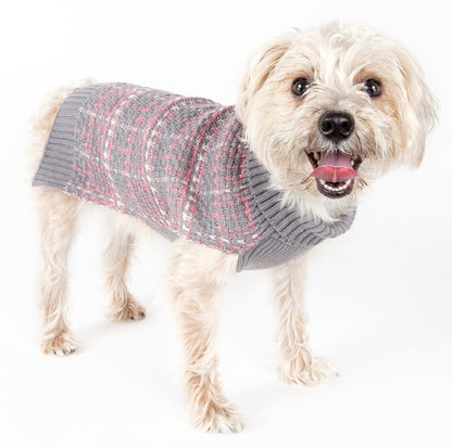 Pet Life ® Vintage Symphony Static Fashion Knitted Designer Dog Sweater