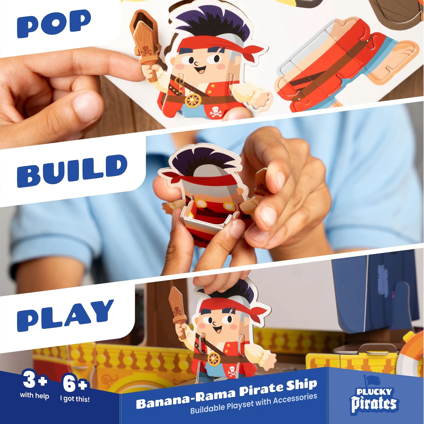 Plucky Pirates Banana-Rama Pirate Ship Playset (50% off)