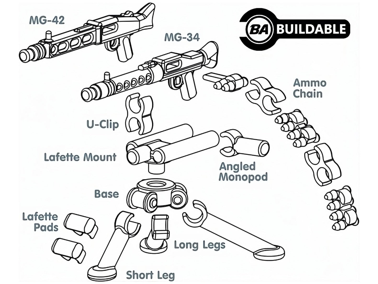 MG34 & 42 With Tripod