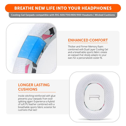 RIG 600, 700, 800 & 900 Series Earpads - WC FreeZe Cooling Gel