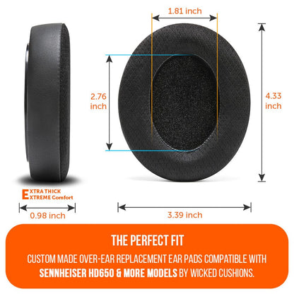 Sennheiser HD6XX & HD600 Gel Earpads - WC FreeZe HD