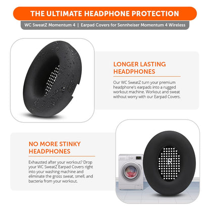 Sennheiser Momentum 4 Earpad Sweat Covers - WC SweatZ Momentum 4