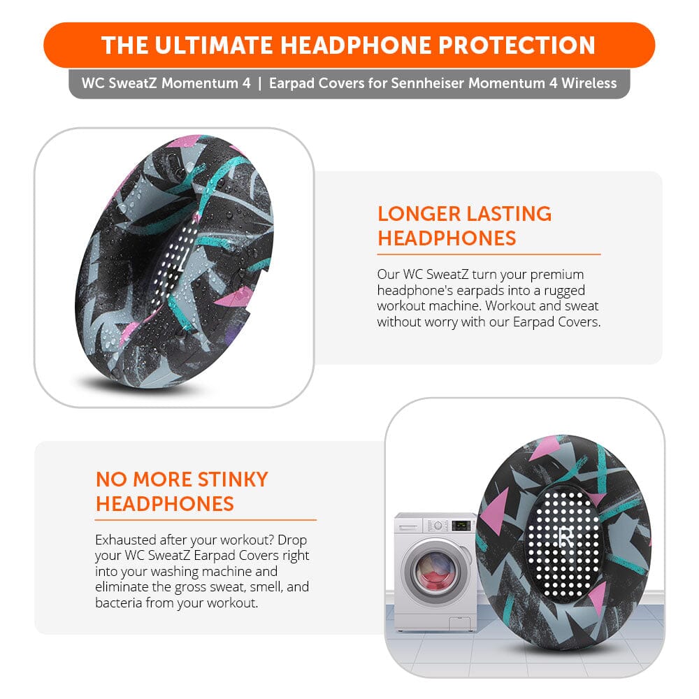 Sennheiser Momentum 4 Earpad Sweat Covers - WC SweatZ Momentum 4