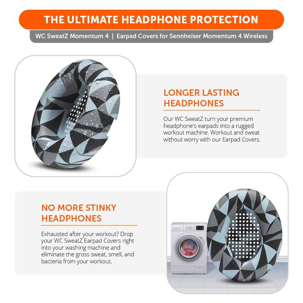 Sennheiser Momentum 4 Earpad Sweat Covers - WC SweatZ Momentum 4